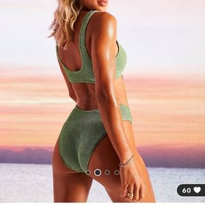 Asos swimsuit - NWOT crinkle bikini top & bottom